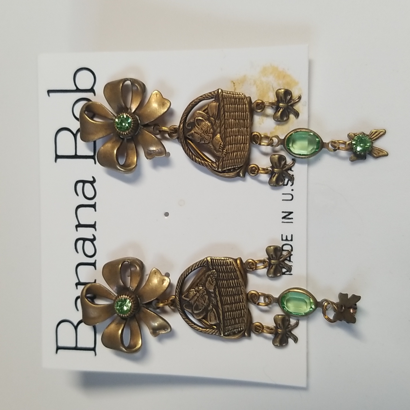 Vintage Banana Bob Earrings 20$